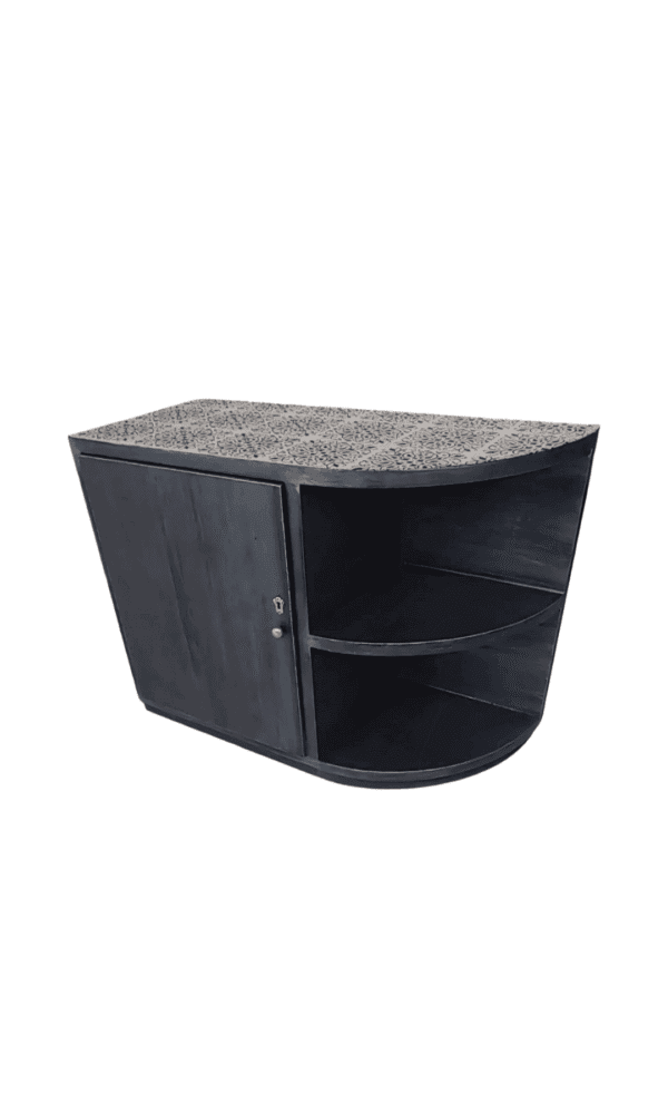 The Velvet & Pewter End Table