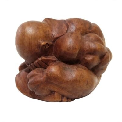 Weeping Monk Wood Carving