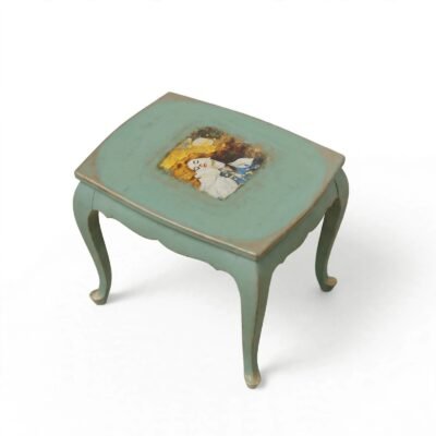 Sage French Cabriole Side Table