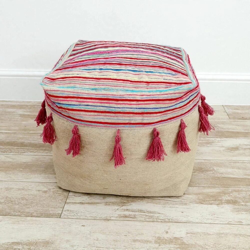 The TasselCrest Bohemian Footstool - Image 2