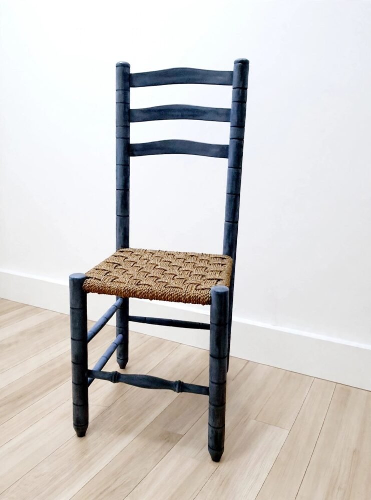 Set of 4 Patchwork Ladderback Chairs - Image 4