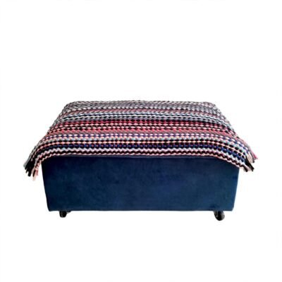 The Boho-Chic Velvet Trunk Ottoman
