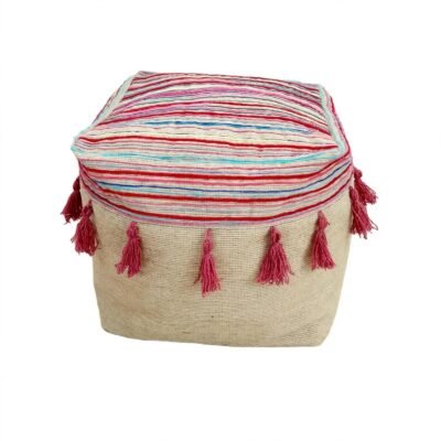 The TasselCrest Bohemian Footstool