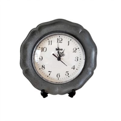 The Timeless Pewter Standing Clock
