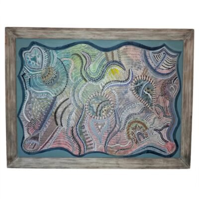 The Vortex Intricate Wax Relief Painting