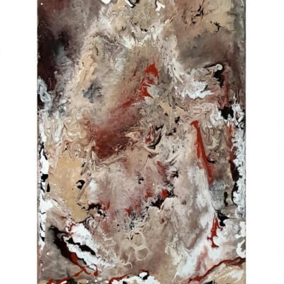 “Volcano” Original Acrylic Fluid Pour Painting