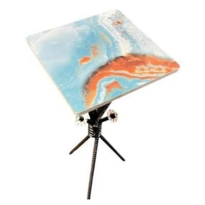 Table with a Touch of Orange